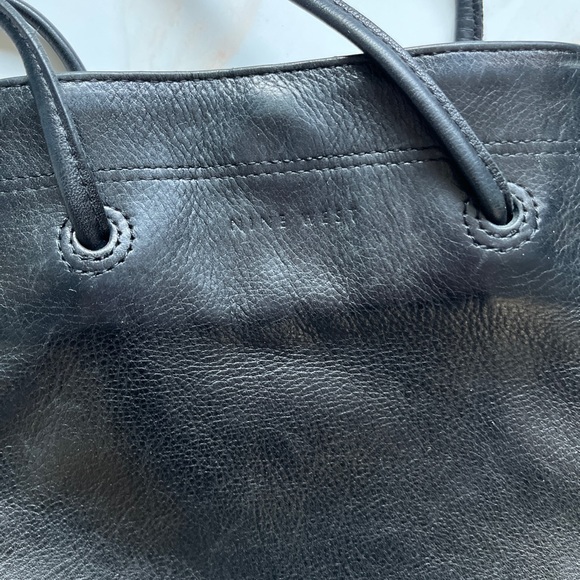 Nine West Black Genuine Leather Handbag - Picture 2 of 9